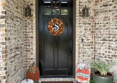 Fall Front Door Entryway